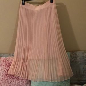Pleated Midi Skirt